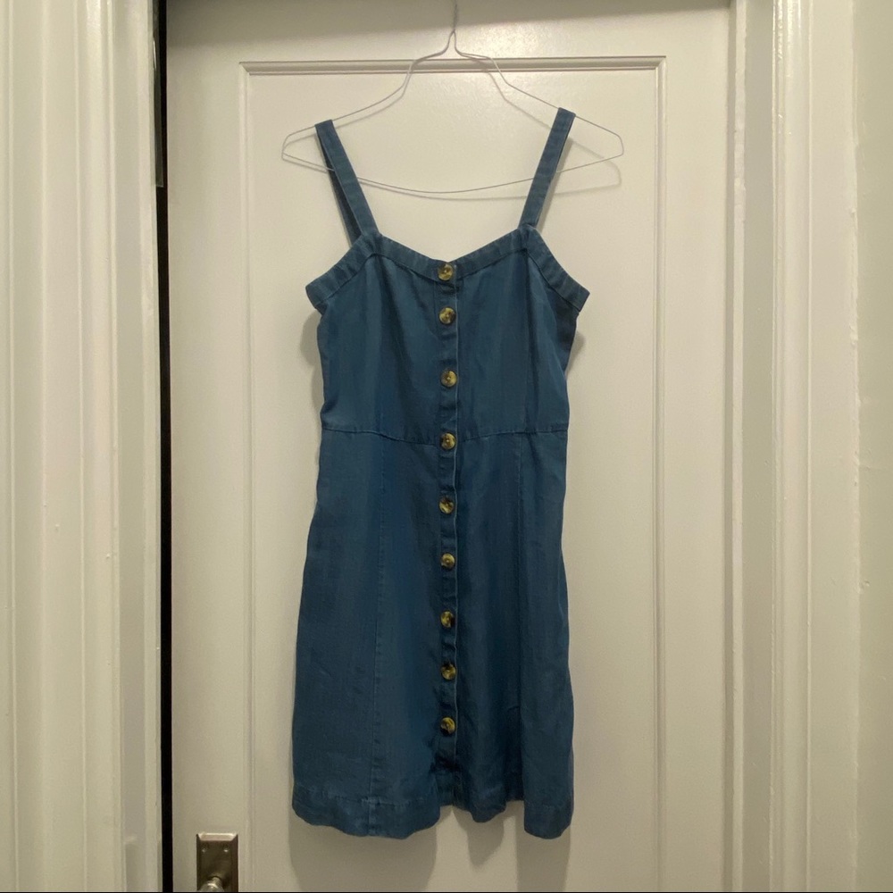 Loft Soft Denim Button Dress